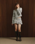 Checked Fitted Jacket Silent Allure