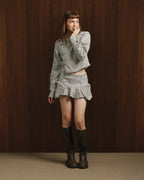 Checked Fitted Jacket Silent Allure