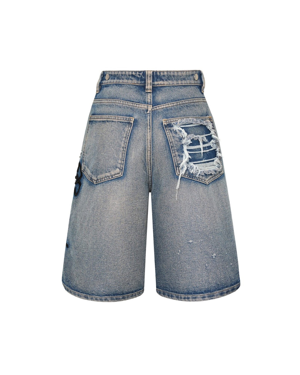Celestial Destroyed Denim Shorts