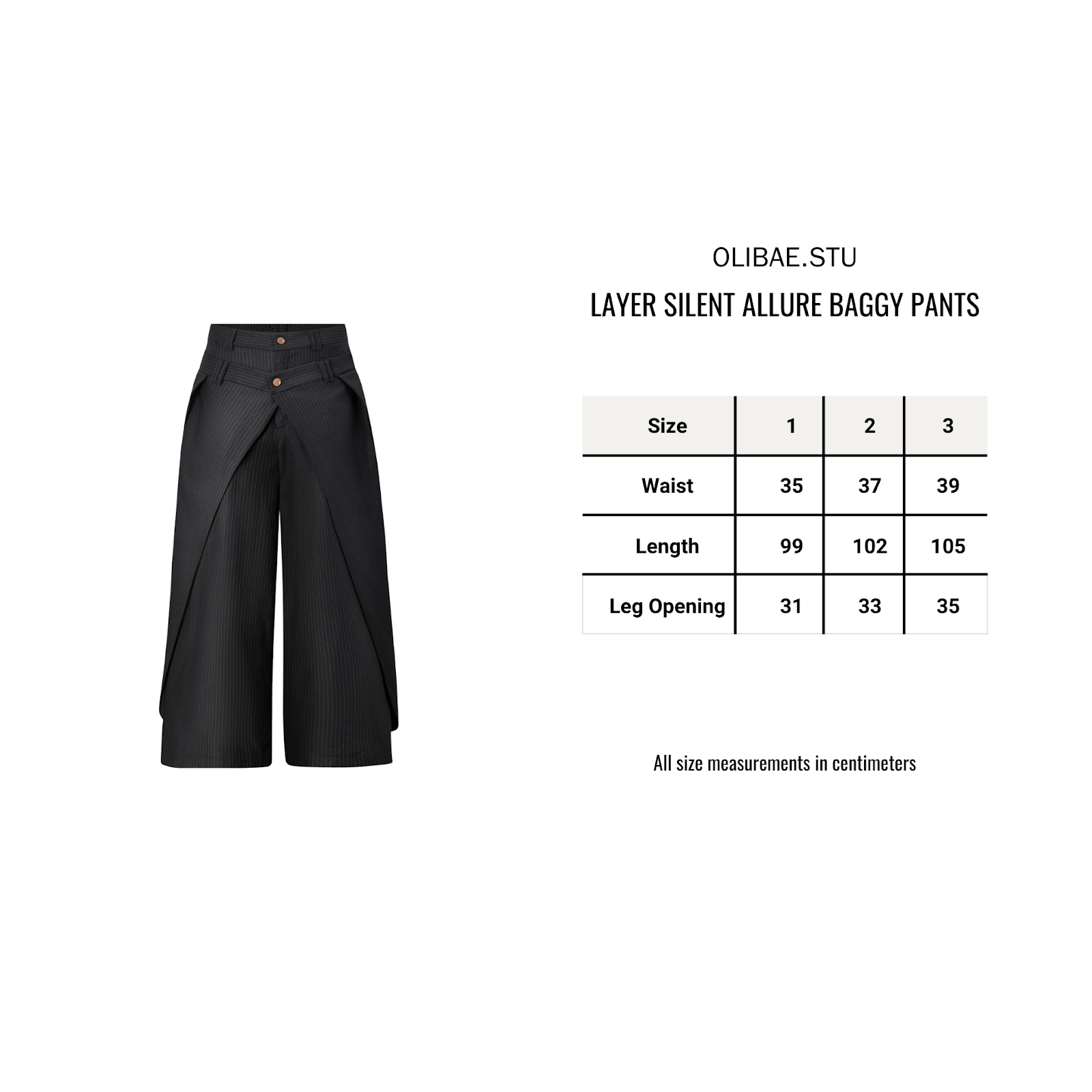 Layer Silent Allure Baggy Pants