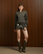 Checked Mini Skirt Silent Allure
