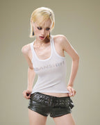 First Logo Tank Top Fitted White