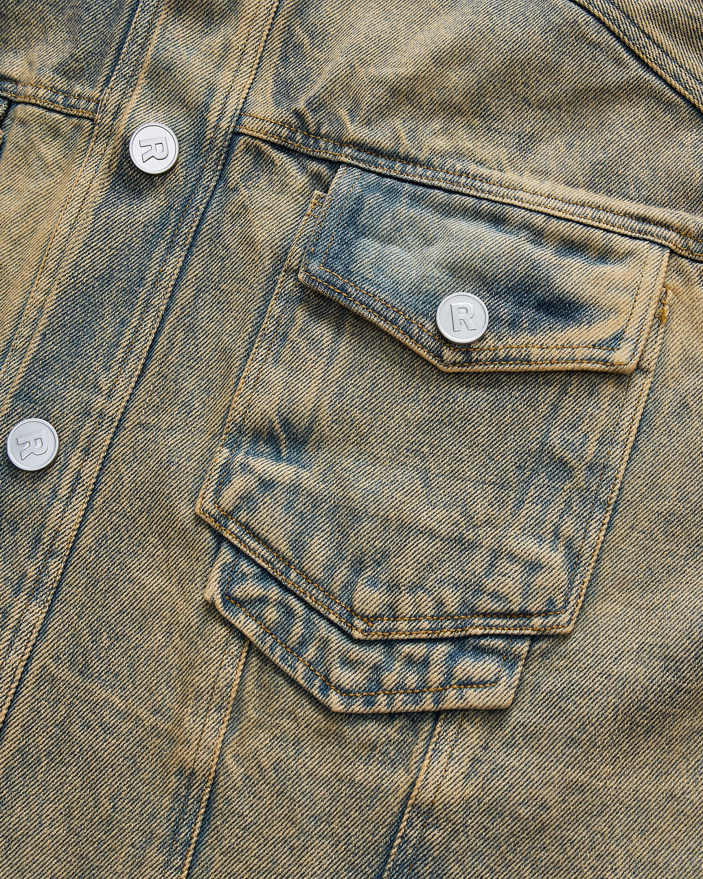 RVB Shinka Core Denim Jacket Boxy Jacket Beige Vietnamese Streetwear