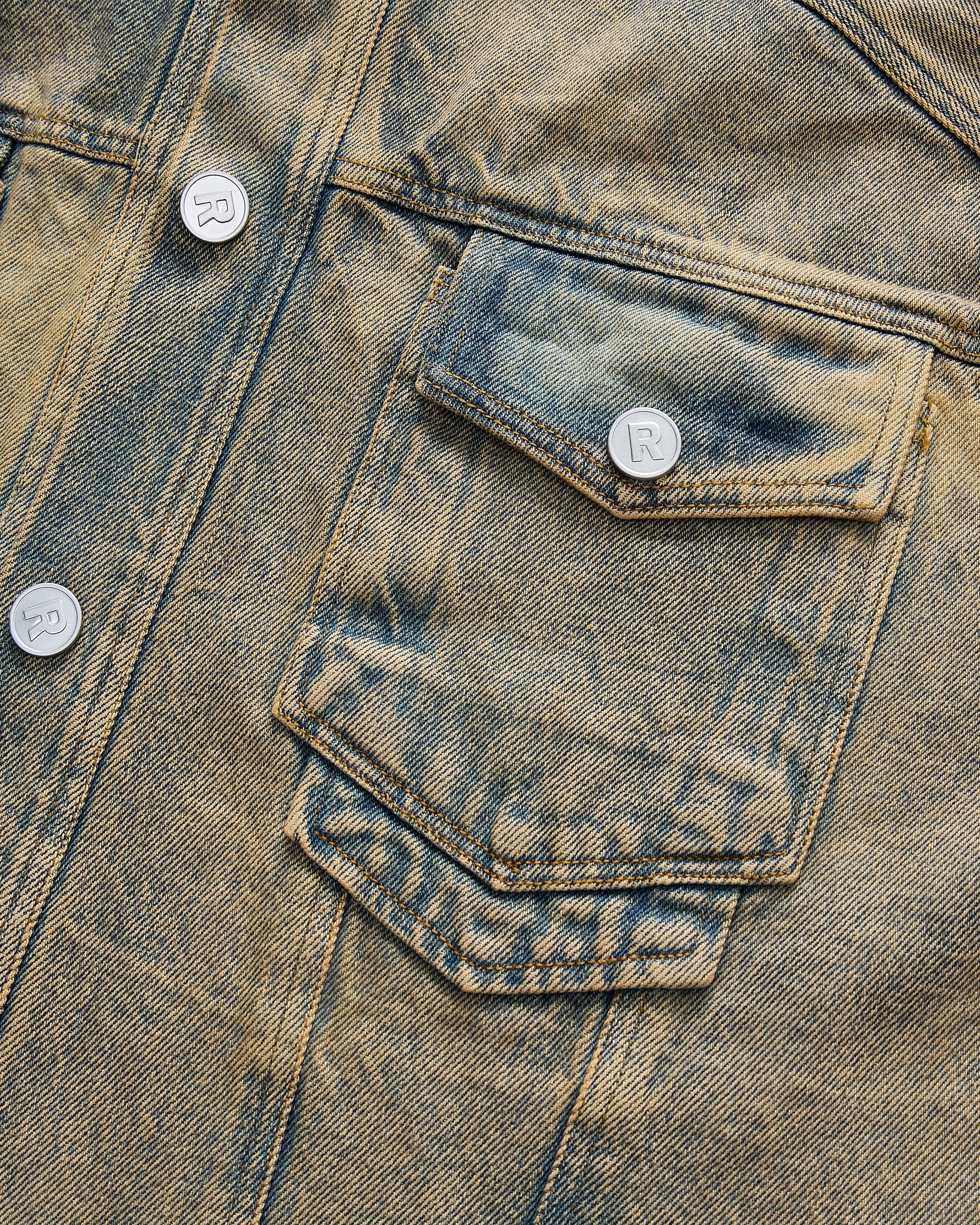 Shinka Core Denim Jacket Boxy Beige