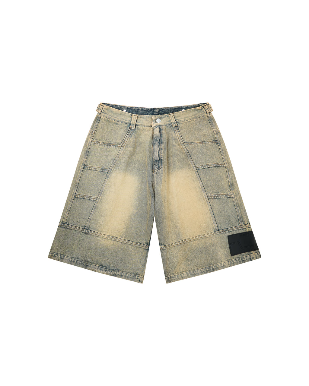 RVB Shinka Core Denim Jort Wide Leg Shorts Beige Vietnamese Streetwear