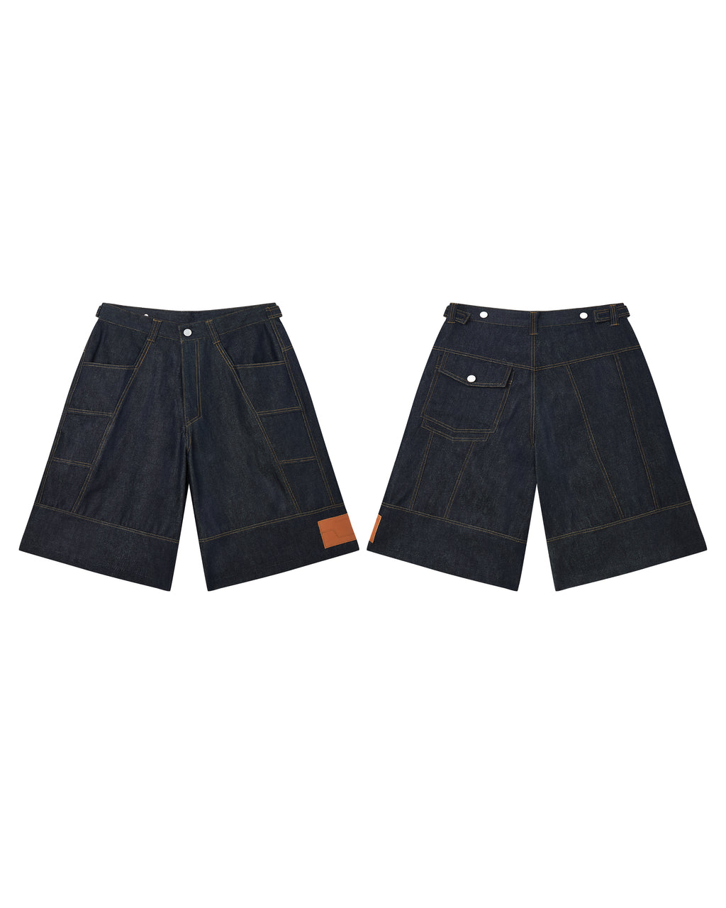RVB Shinka Core Denim Jort Wide Leg Shorts Blue Vietnamese Streetwear