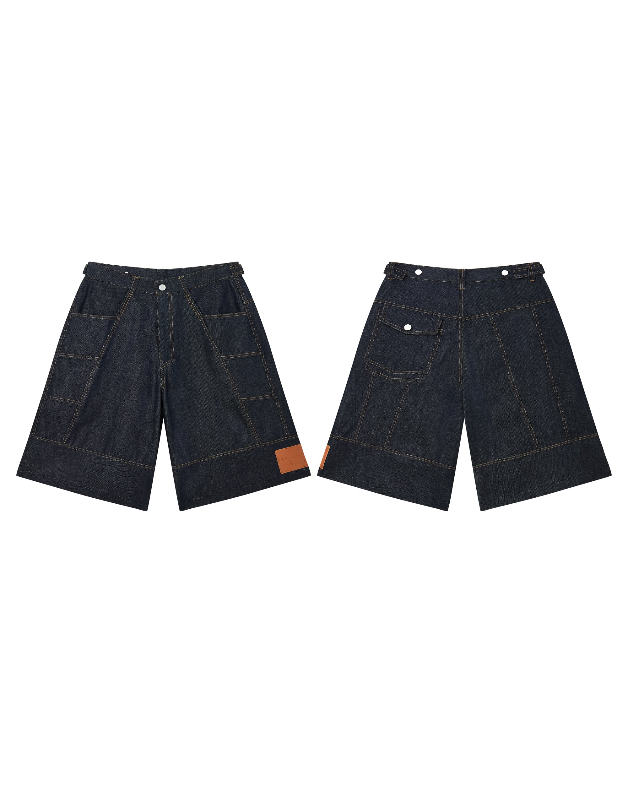 Shinka Core Denim Jorts Wide Leg Blue