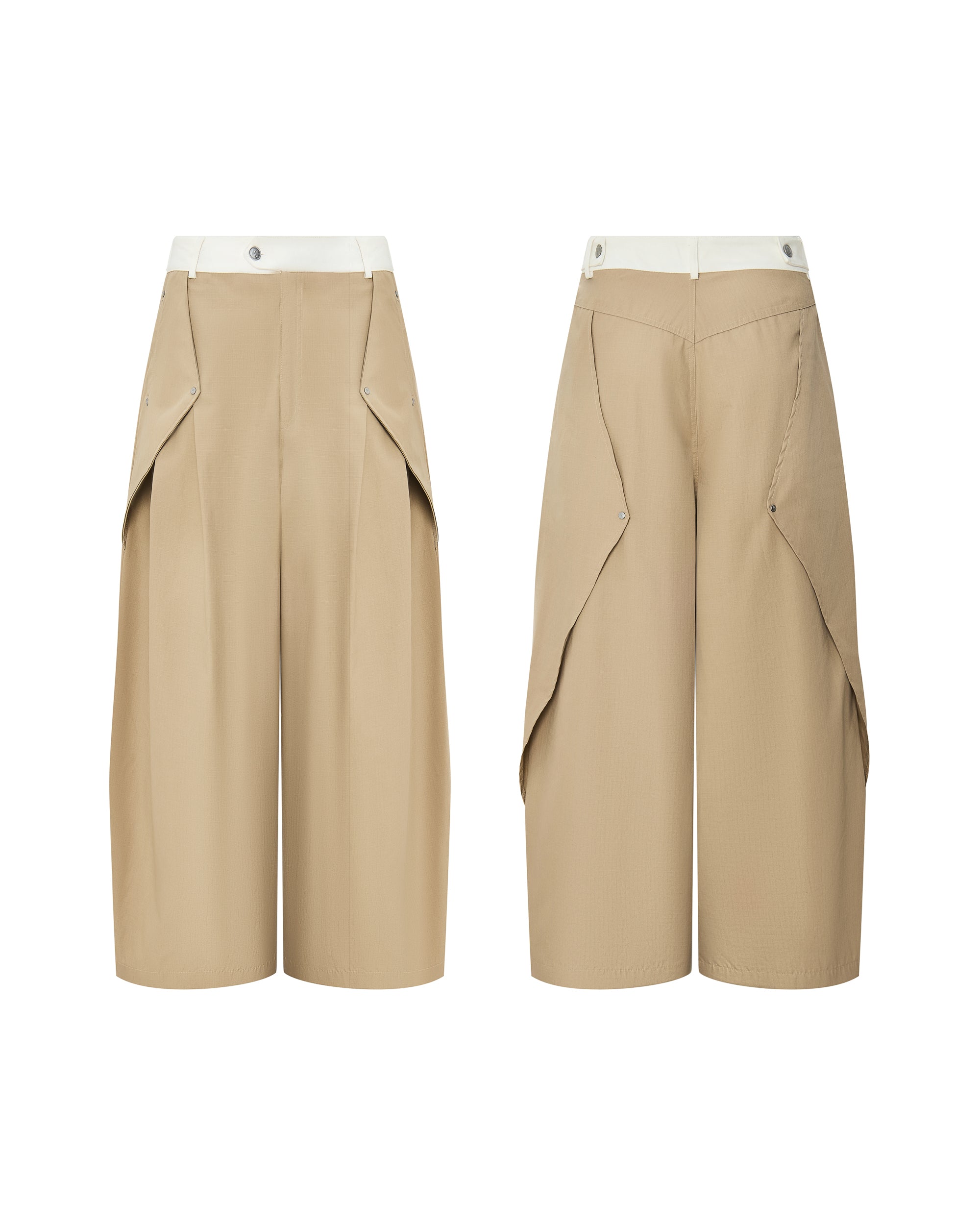 Shinka Drift Oversized Pants Beige
