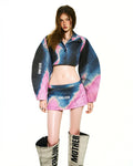 Bong Gradient Crop Jacket Vietnamese Experimental Womenswear