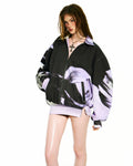 Bong Gradient Split Hoodie Mini Dress Vietnamese Experimental Womenswear