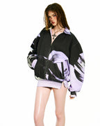 Bong Gradient Split Hoodie Mini Dress Vietnamese Experimental Womenswear