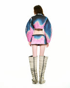 Bong Gradient Aline Mini Skirt