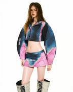 Bong Gradient Aline Mini Skirt