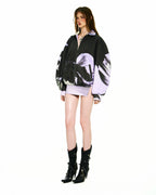 Bong Gradient Split Hoodie Mini Dress