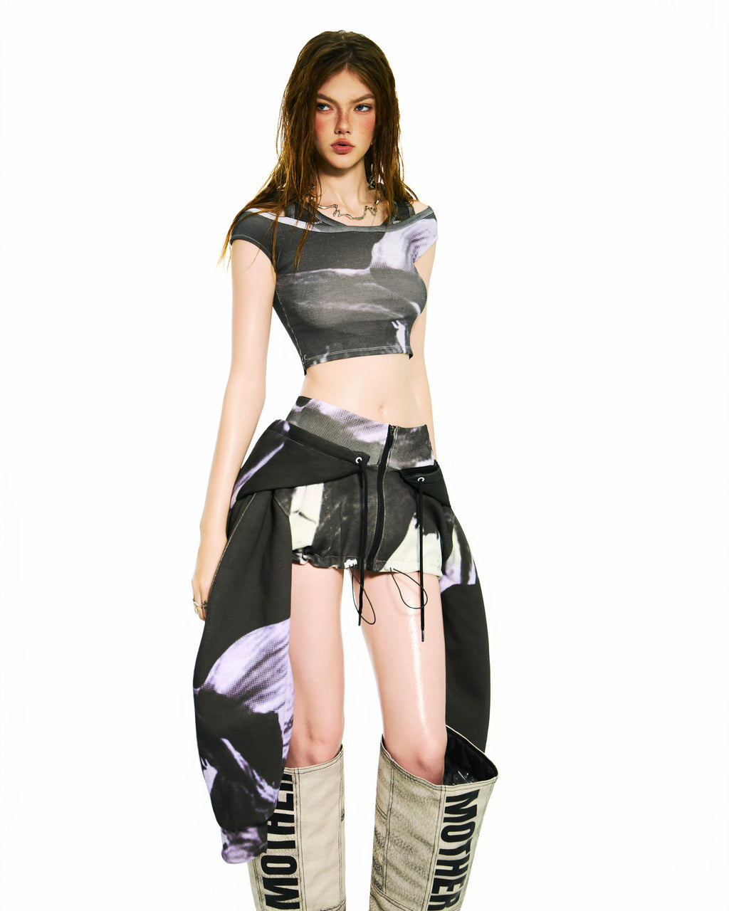 Bong 2 In 1 Mini Skirt Hoodie