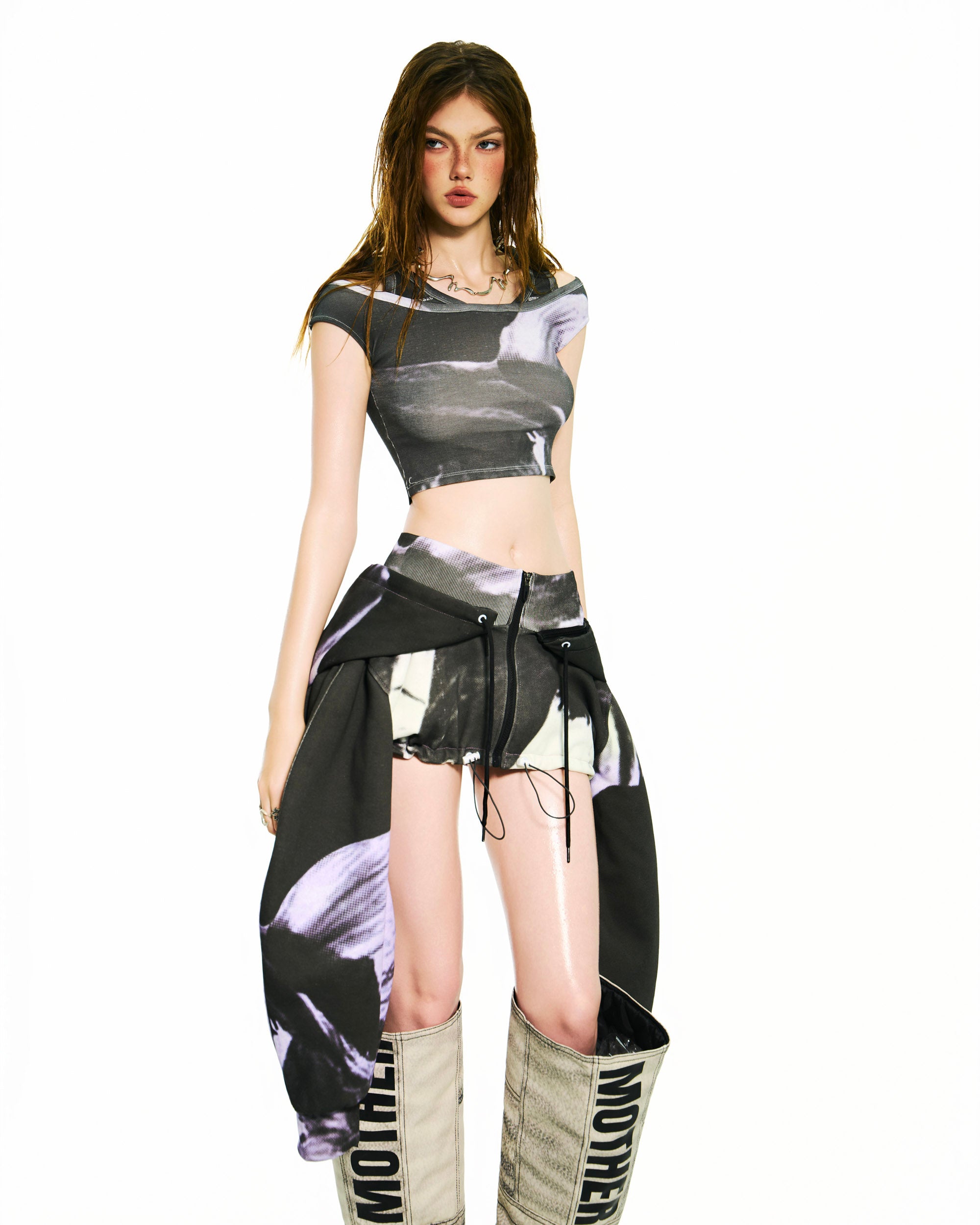 Bong 2 In 1 Mini Skirt Hoodie