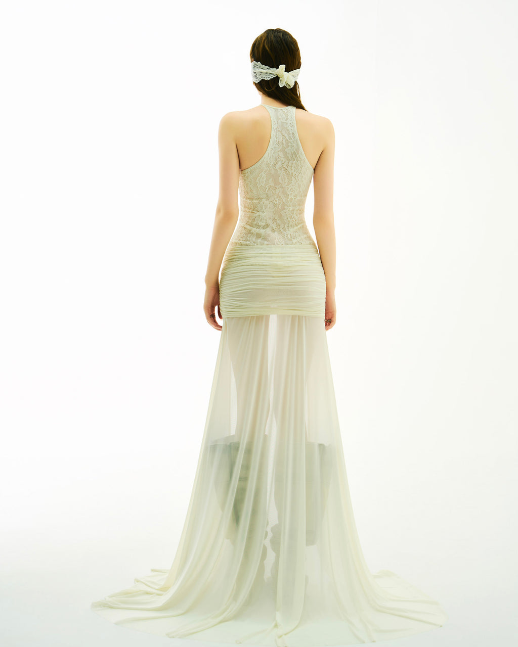 Bong Lace Wrapped Split Dress
