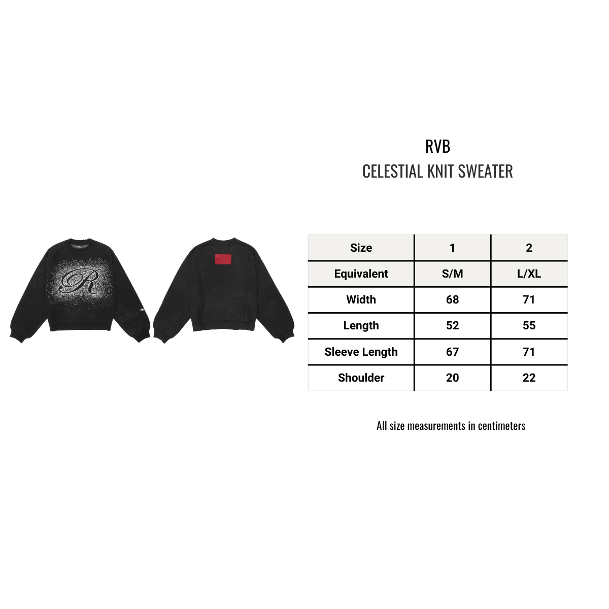 RVB Celestial Knit Sweater Vietnamese Streetwear