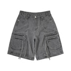 DEVOTUS Strap Cargo Wide Leg Shorts Vietnamese Streetwear