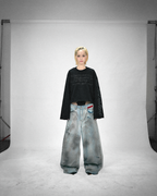 DEVOTUS Blackout Baggy Jeans Vietnamese Streetwear