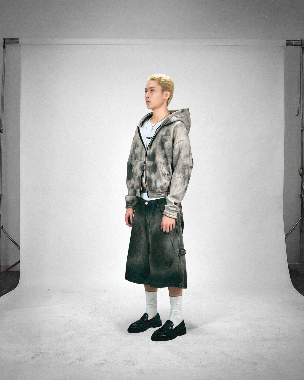 DEVOTUS Smolder Zip Boxy Hoodie Vietnamese Streetwear