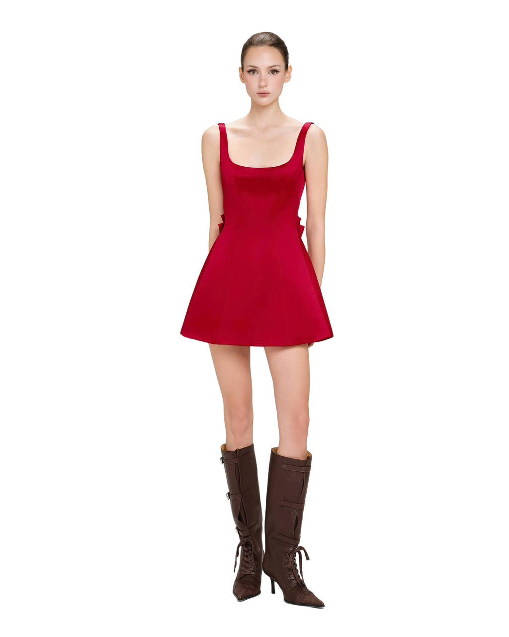 LSOUL Fem Dress Red Vietnamese Womenswear