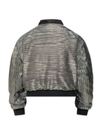 RVB Shinka Shift Reversible Bomber Jacket Silver Vietnamese Streetwear