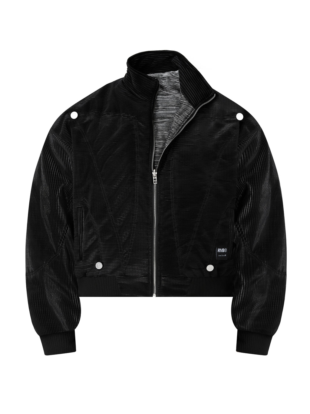 RVB Shinka Shift Reversible Bomber Jacket Silver Vietnamese Streetwear