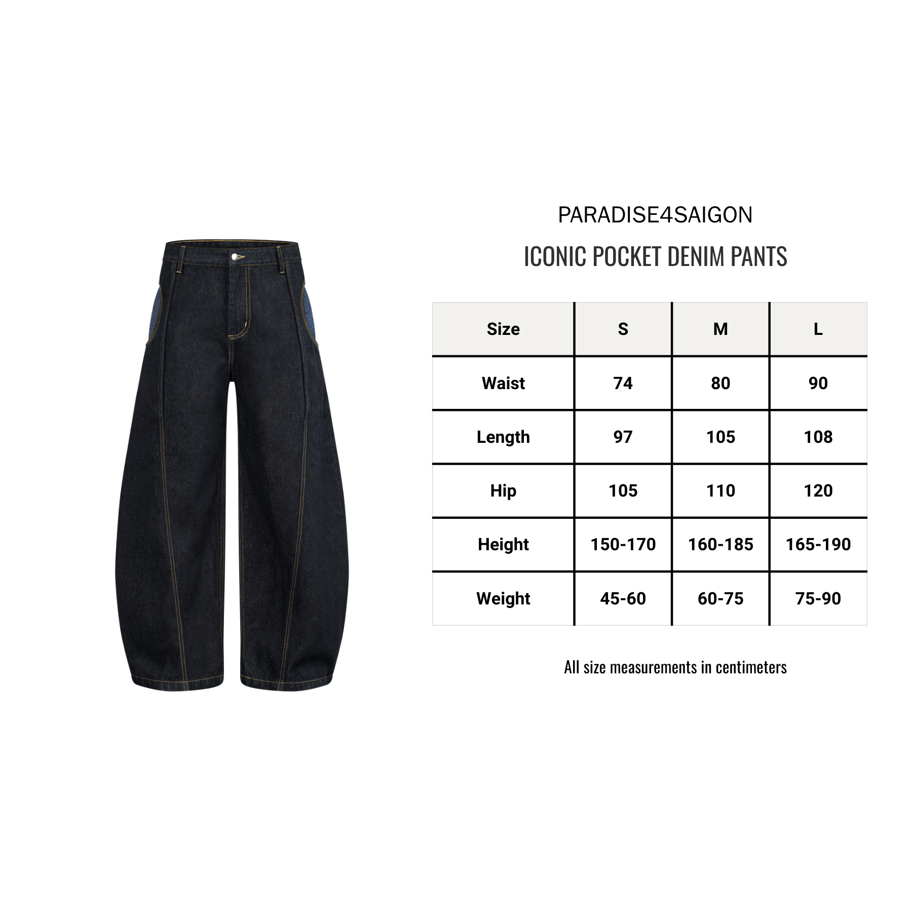 Iconic Pocket Denim Pants