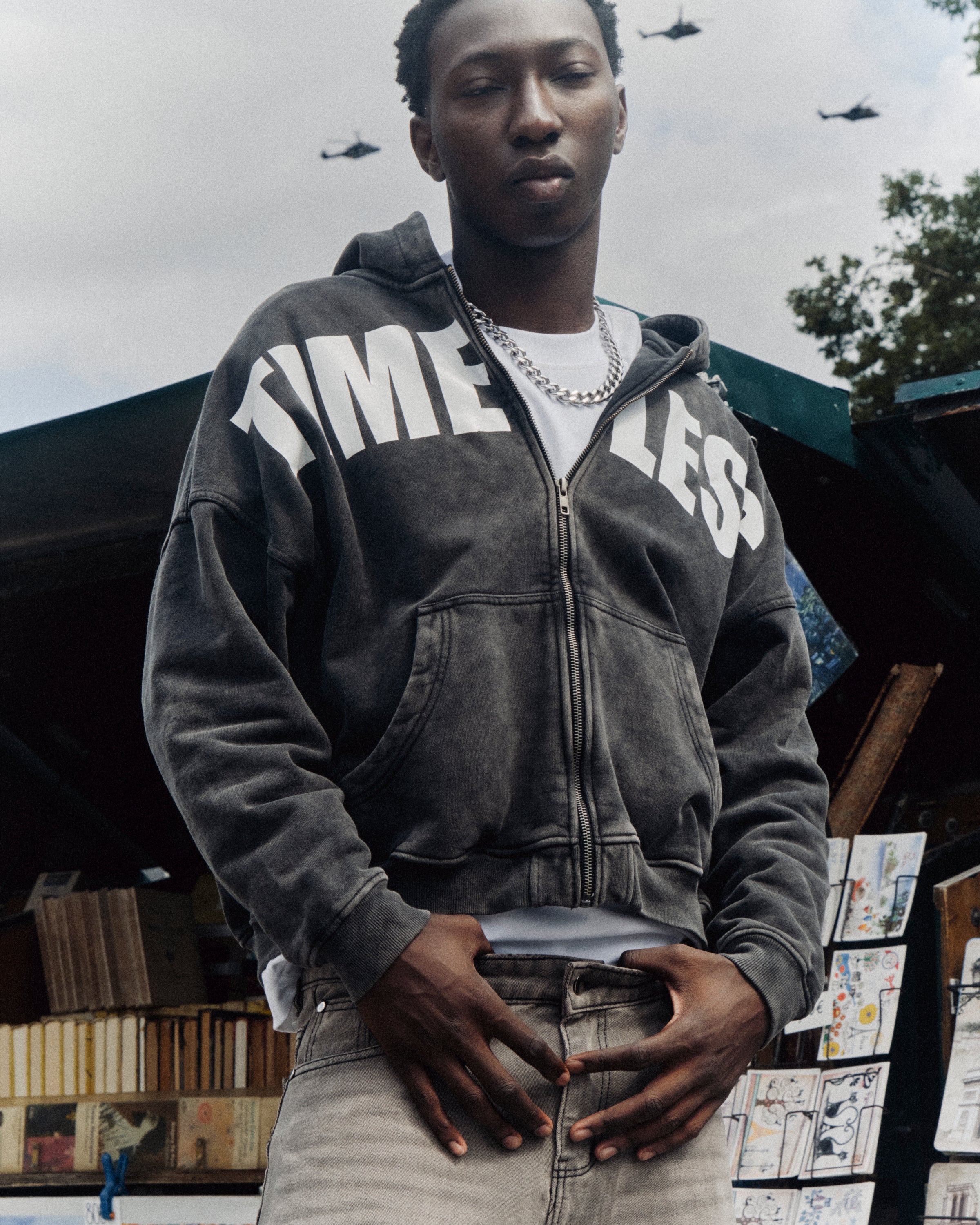 Timeless Washed Zipped Hoodie