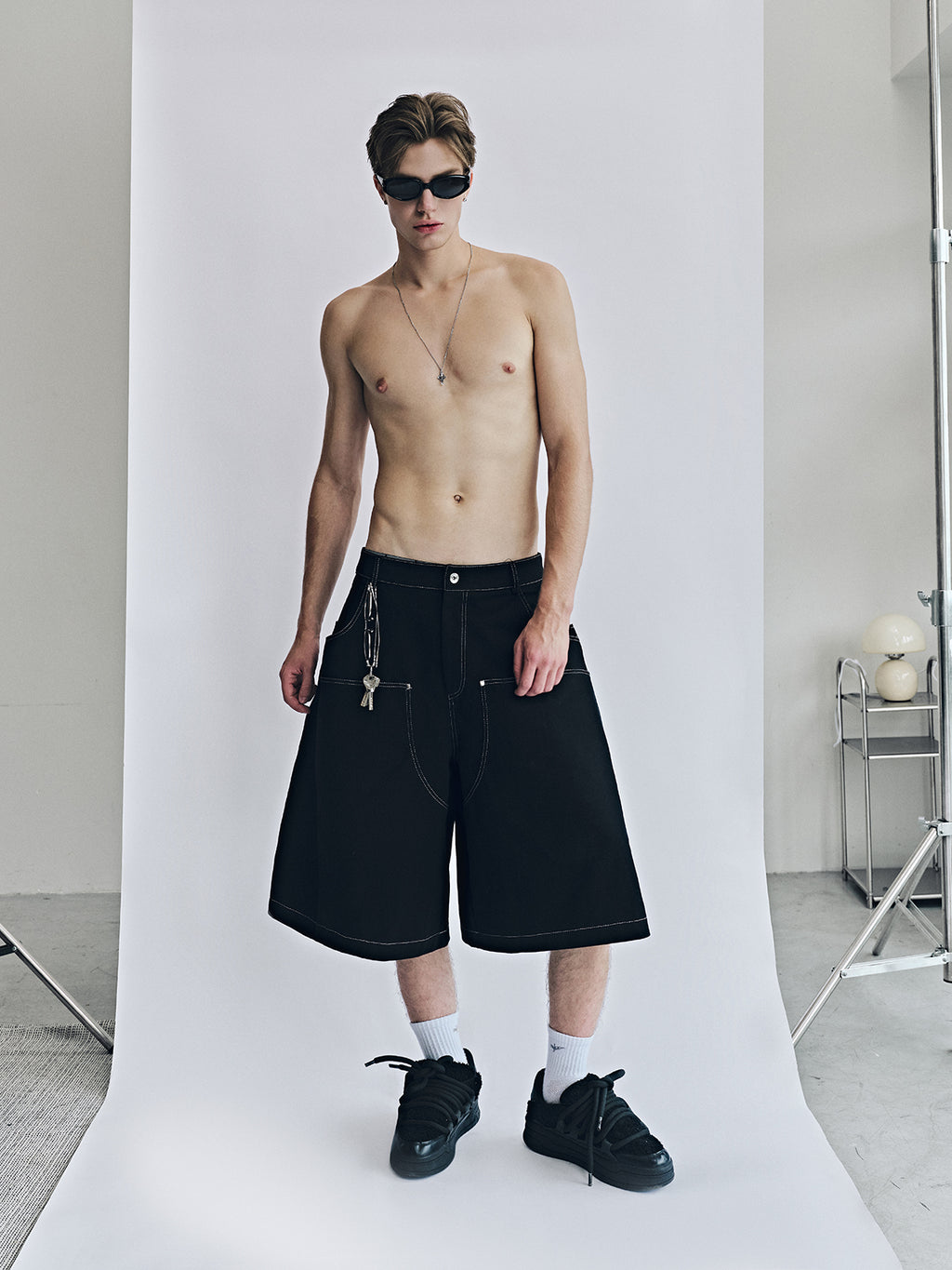 Rounded Utility Shorts