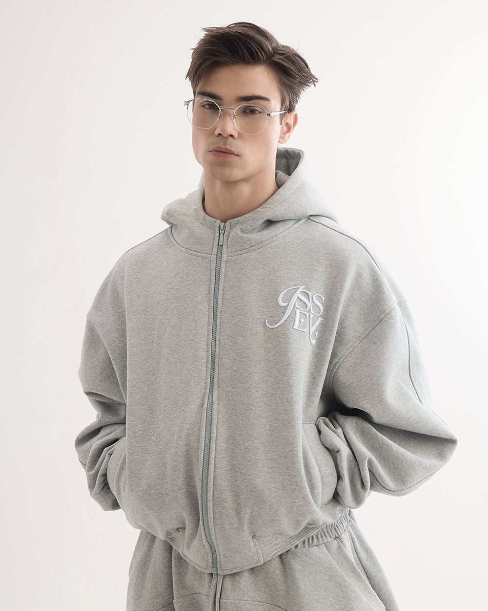 Logo Zip Hoodie