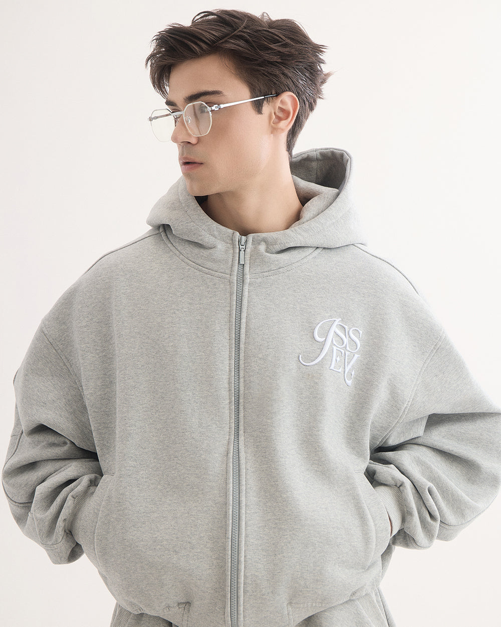 Logo Zip Hoodie