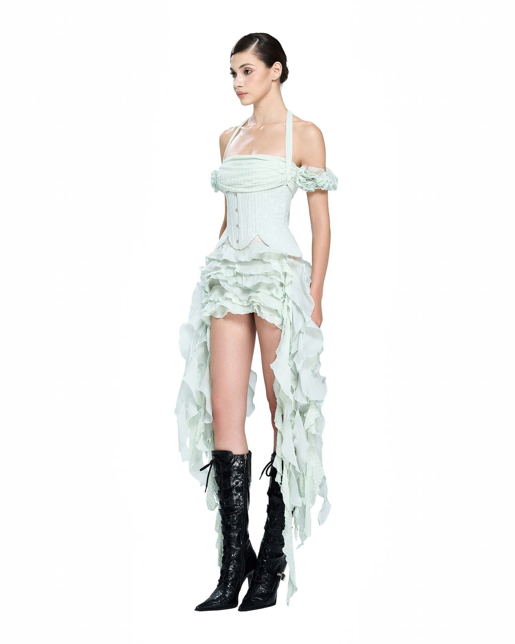 LSOUL Lotis Top Green Vietnamese Womenswear