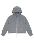 LEVENTS Plaid Zipper Hoodie Vietnamese Streetwear