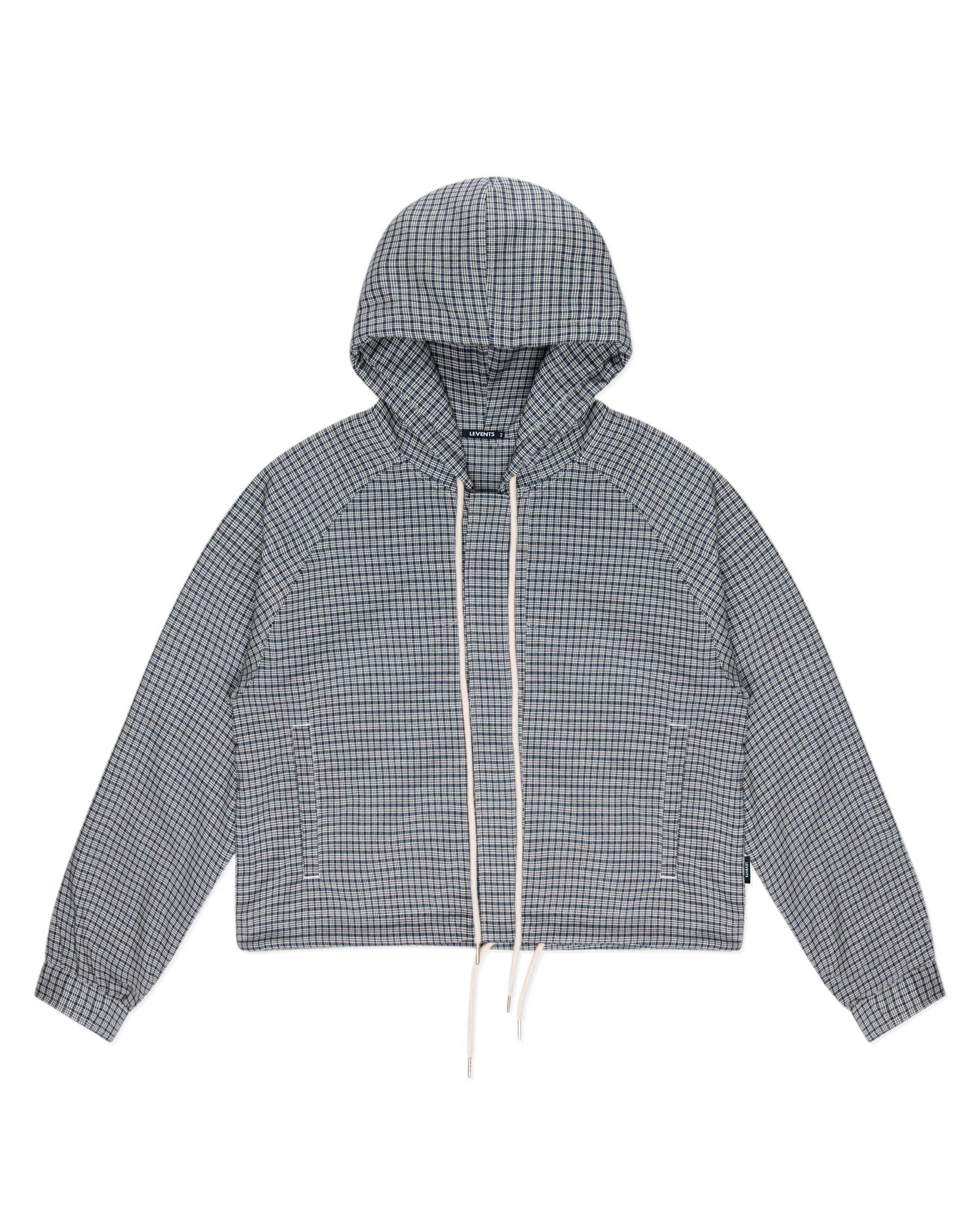LEVENTS Plaid Zipper Hoodie Vietnamese Streetwear