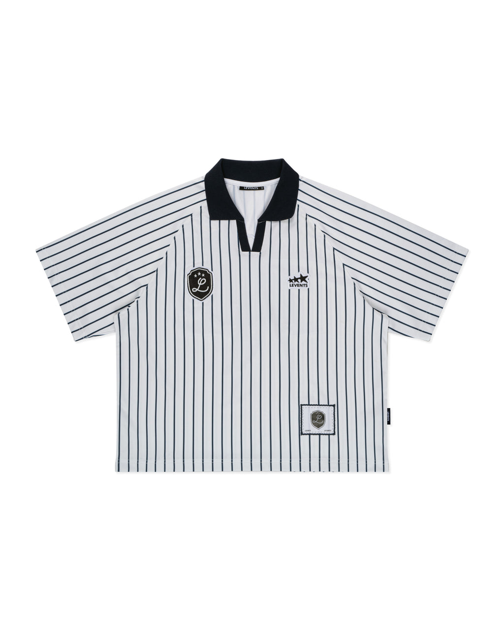 LEVENTS Striped Football Jersey Vietnamese Streetwear