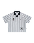 LEVENTS Striped Football Jersey Vietnamese Streetwear