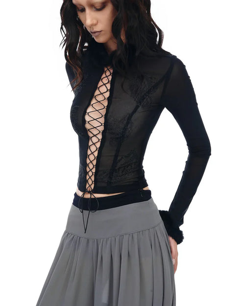 LINISS Butterlace Top Vietnamese Womenswear 