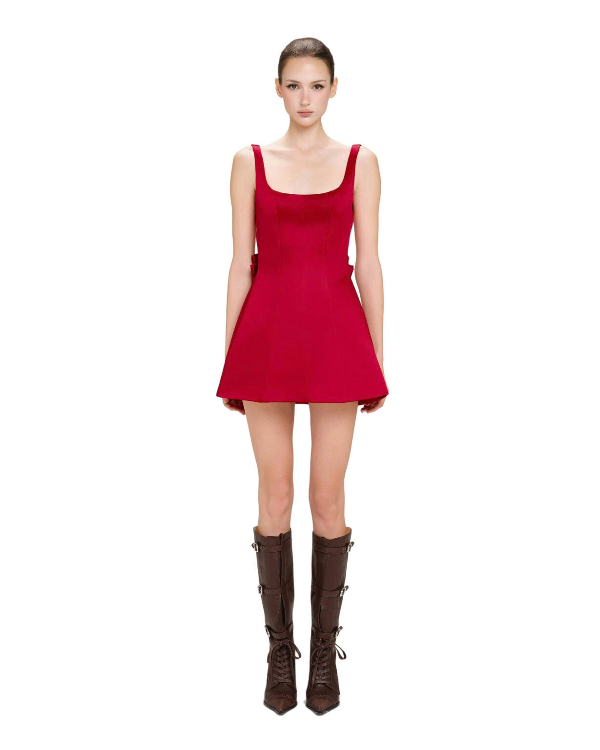 LSOUL Fem Dress Red Vietnamese Womenswear
