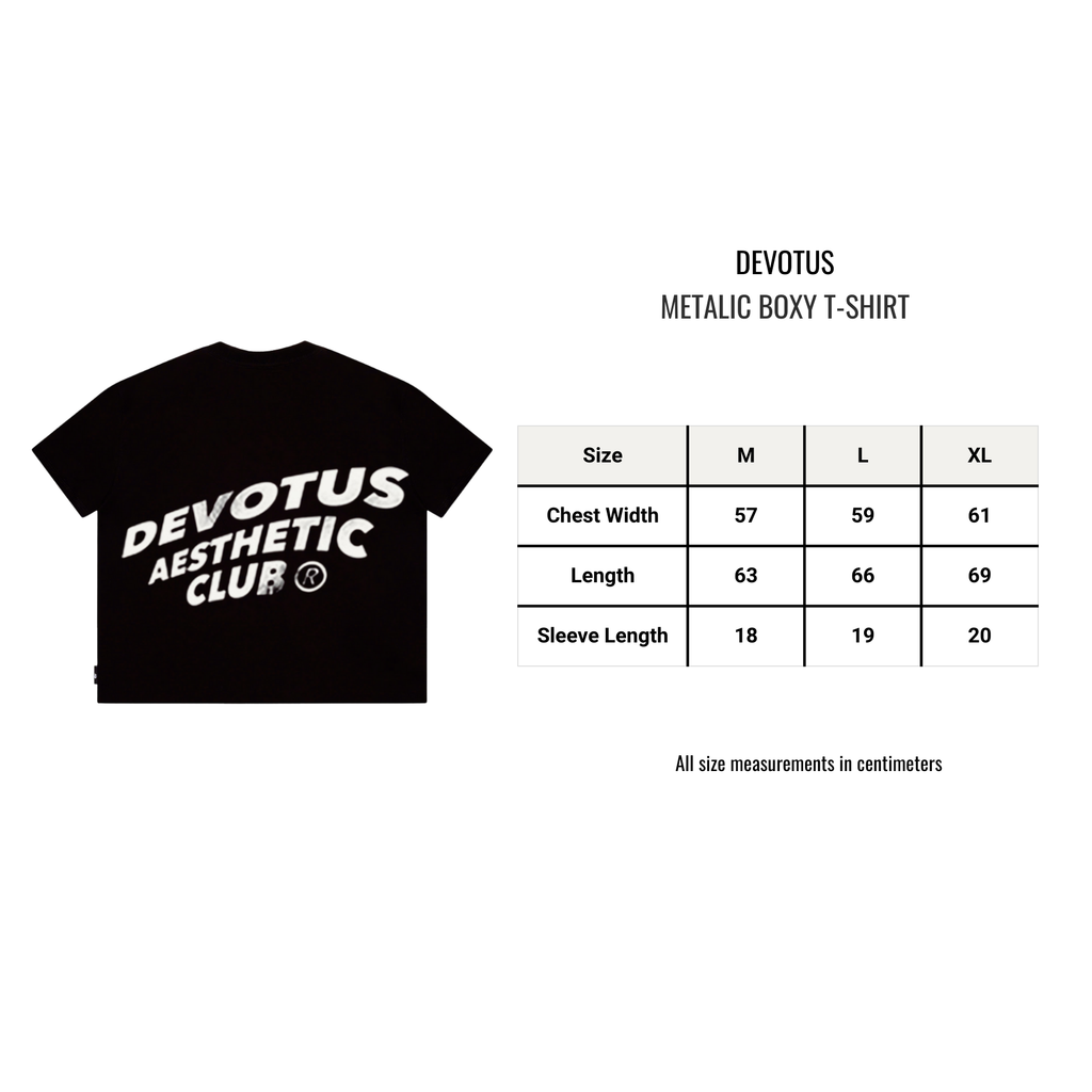 DEVOTUS Metallic Boxy T-Shirt Vietnamese Streetwear
