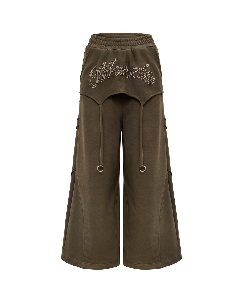 OLIEBAE Fearless Wideleg Baggy Pants Vietnamese Streetwear