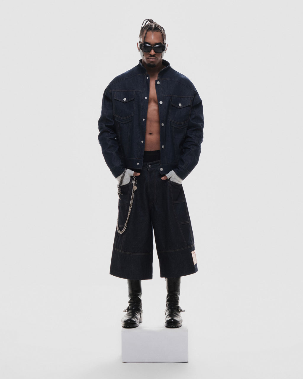 RVB Shinka Core Denim Jacket Boxy Jacket Blue Vietnamese Streetwear