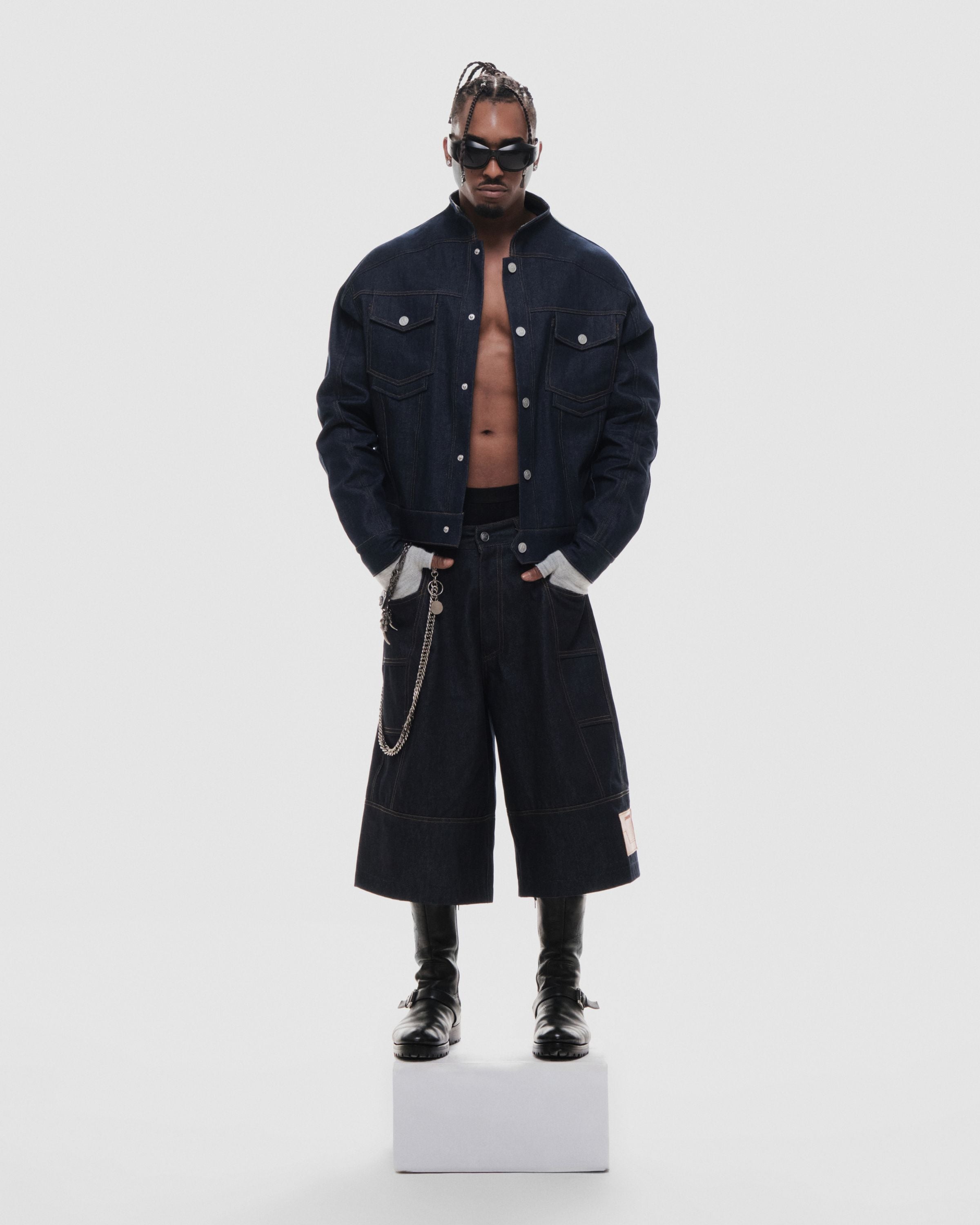 RVB Shinka Core Denim Jacket Boxy Jacket Blue Vietnamese Streetwear