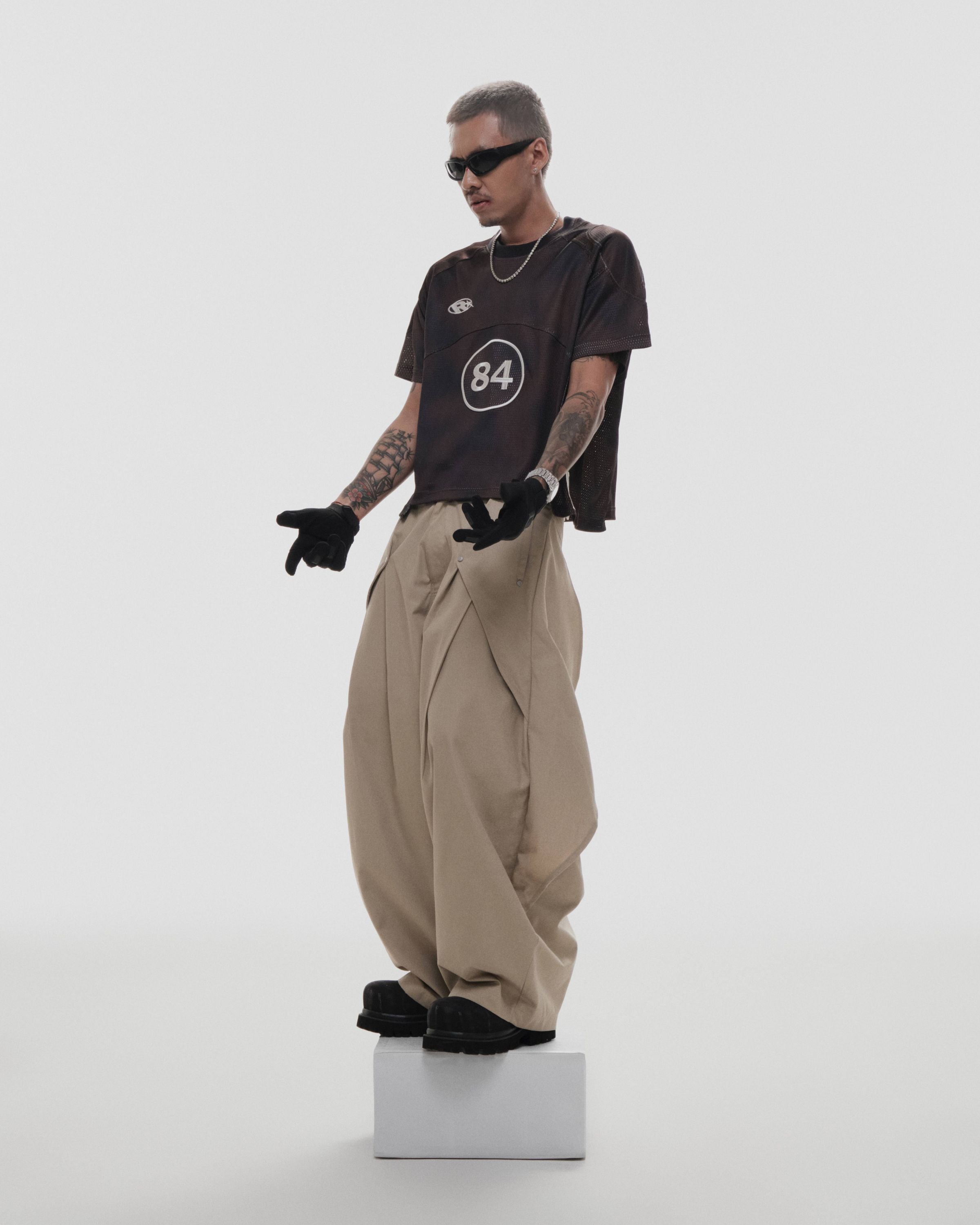 Shinka Drift Oversized Pants Beige