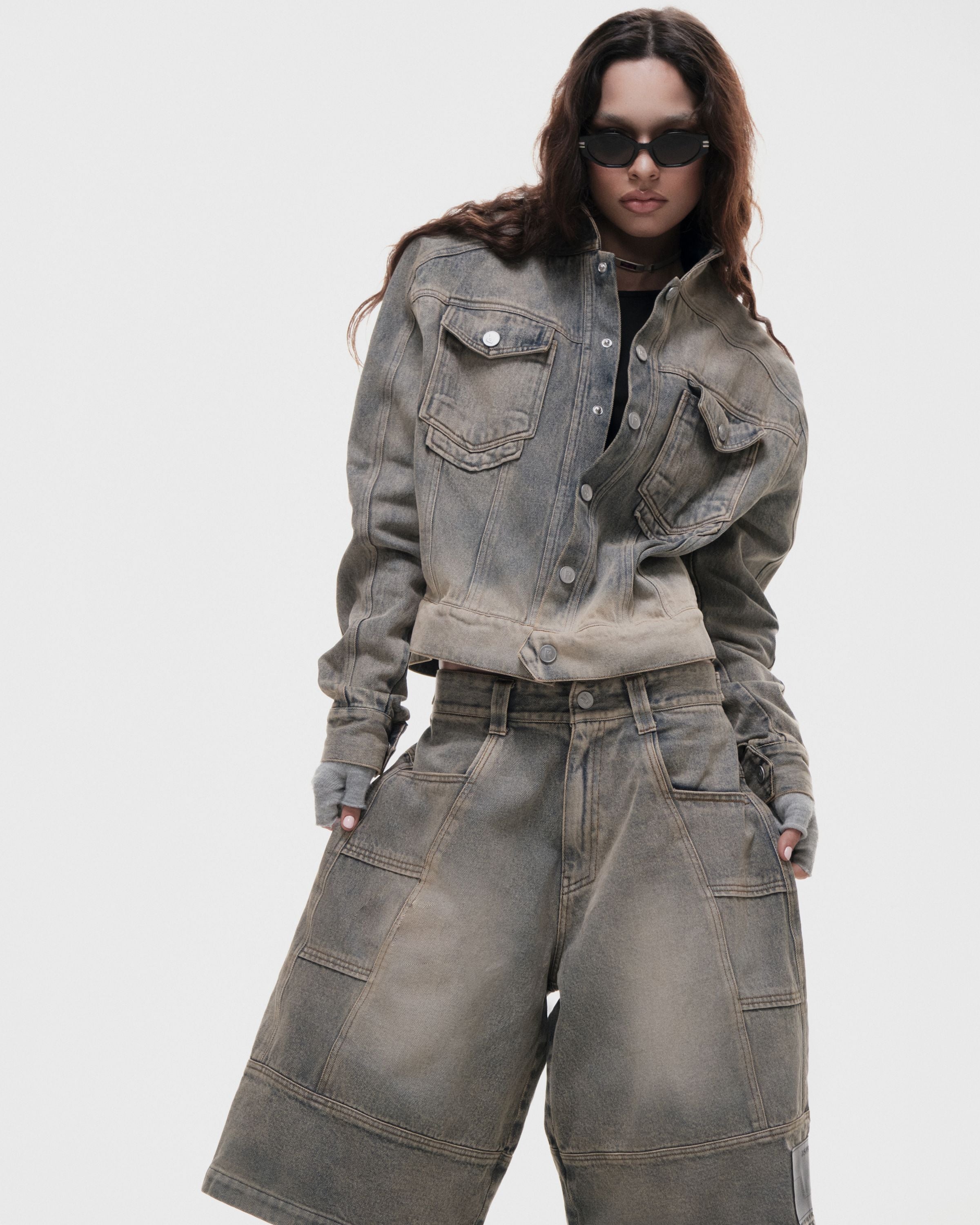 RVB Shinka Core Denim Jacket Boxy Jacket Beige Vietnamese Streetwear