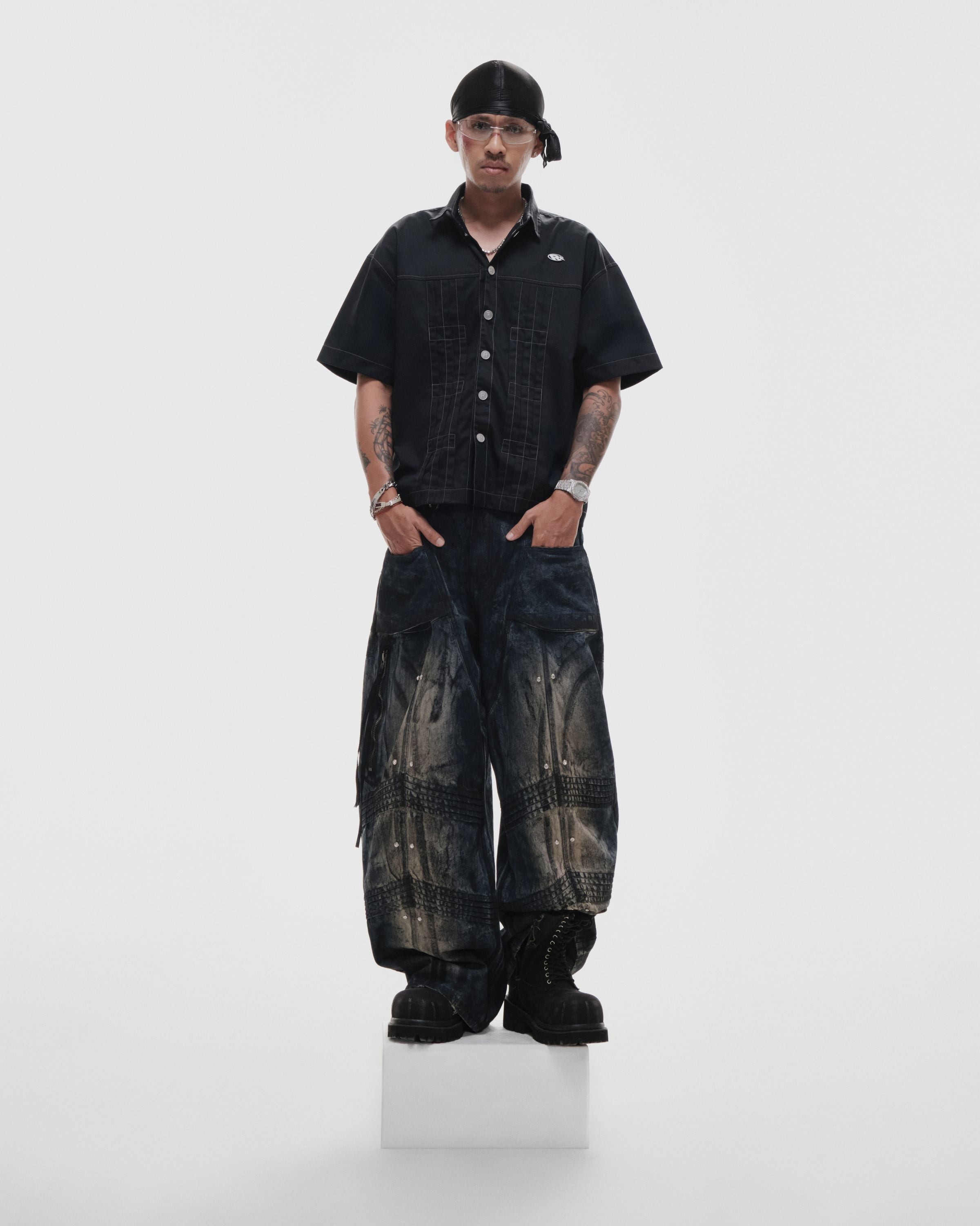 RVB Shinka Creep Short Sleeve Boxy Shirt Vietnamese Streetwear