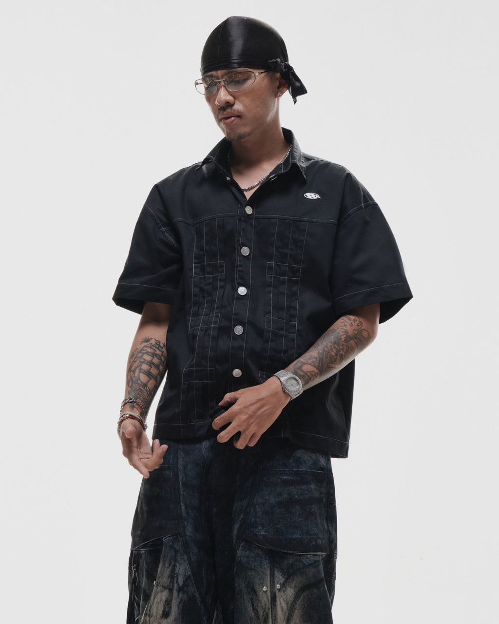 RVB Shinka Creep Short Sleeve Boxy Shirt Vietnamese Streetwear