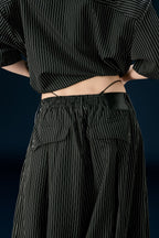 Wide Leg Striped Pants