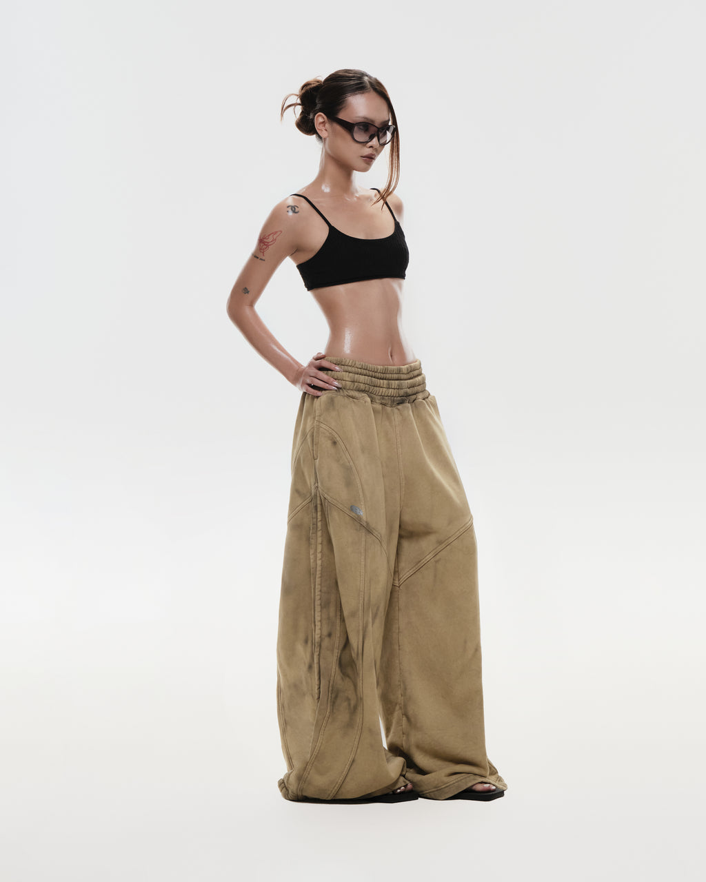 RVB Shinka Shift Oversized Sweatpants Sand Vietnamese Streetwear